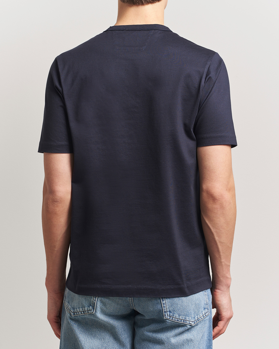 Homme | T-shirts | C.P. Company | Mercerized Heavy Cotton Chest Logo T-Shirt Navy
