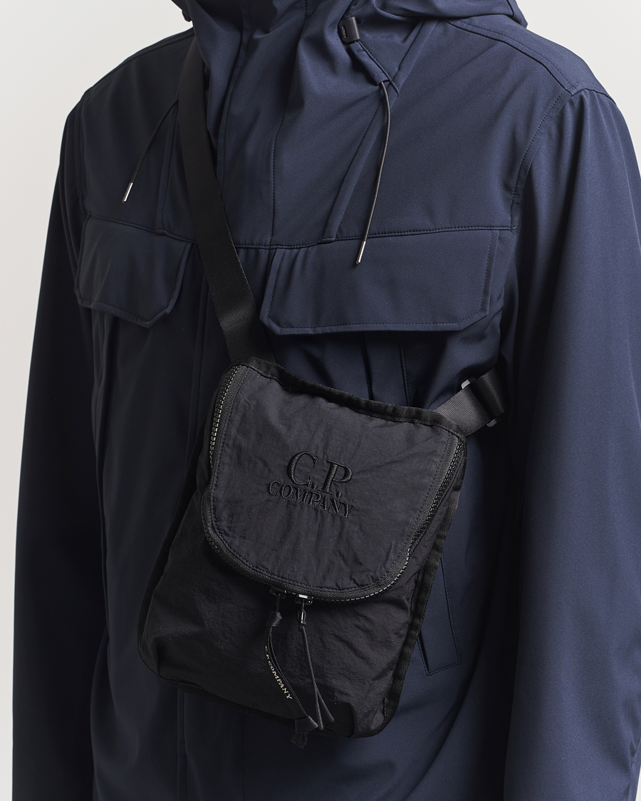 Homme | C.P. Company Plain Paper Touch Accessorie Bag Black | C.P. Company | Plain Paper Touch Accessorie Bag Black