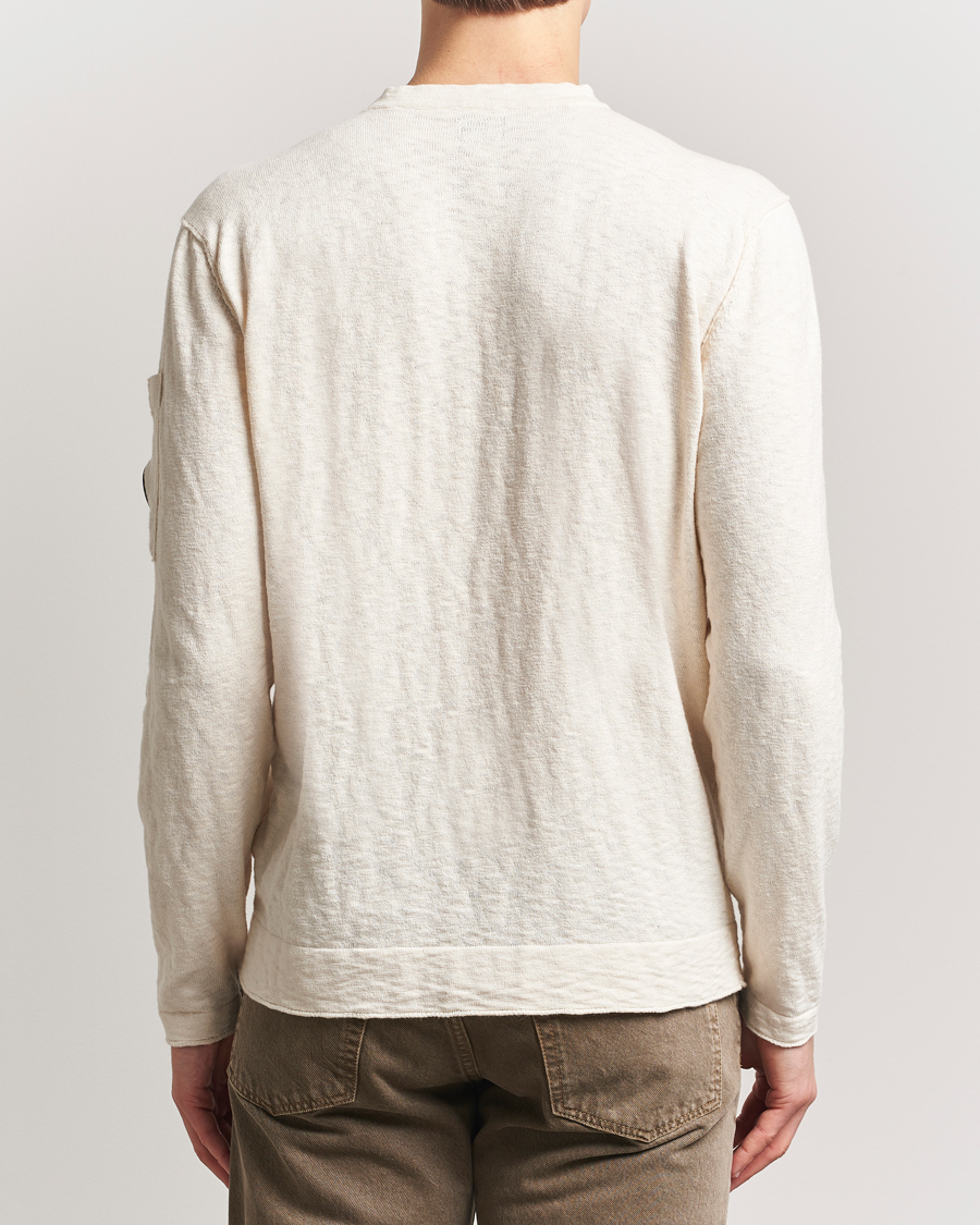 Homme | Pulls Et Tricots | C.P. Company | Knitted Cotton Crew Neck Off White