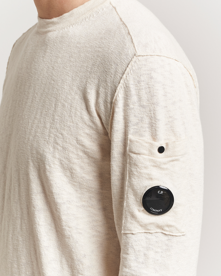Homme | Pulls Et Tricots | C.P. Company | Knitted Cotton Crew Neck Off White