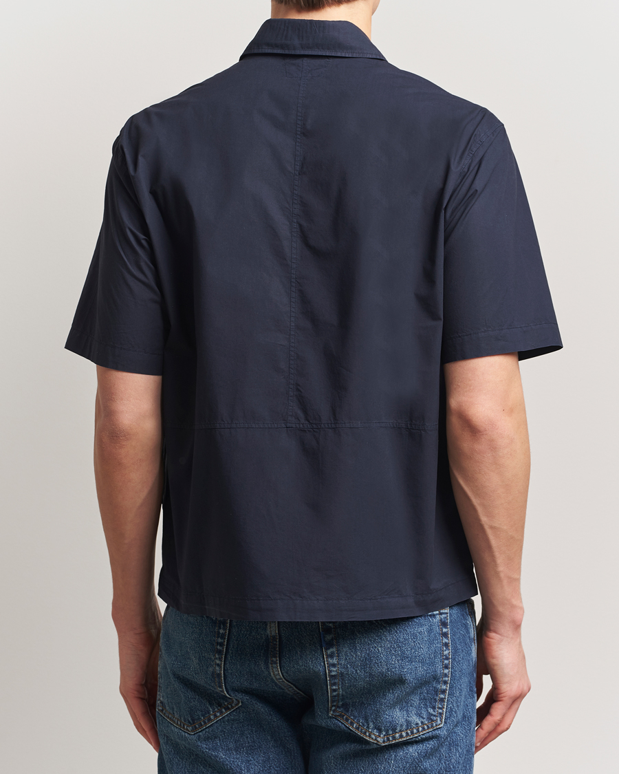 Homme | Chemises | C.P. Company | Short Sleeve Popline Shirt Navy
