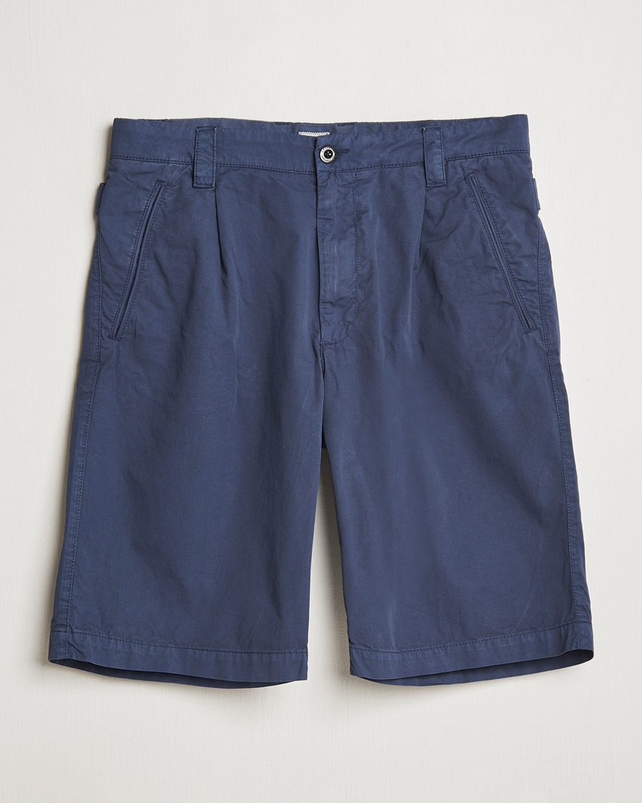 Homme | Shorts | C.P. Company | Cotton Gabardine Shorts Navy