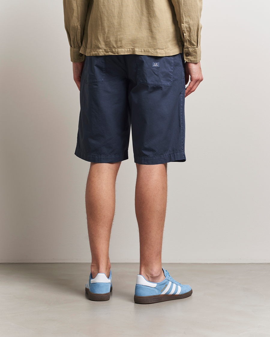 Homme | Shorts | C.P. Company | Cotton Gabardine Shorts Navy