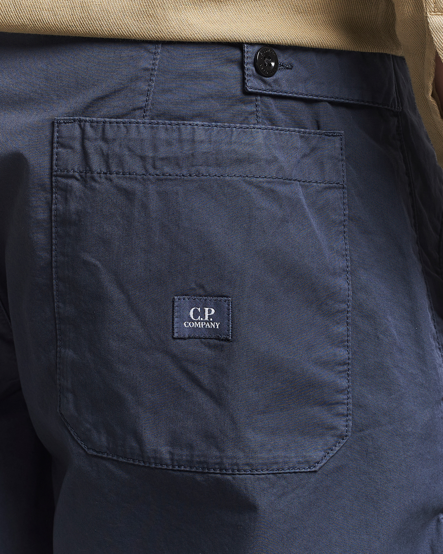 Homme | Shorts | C.P. Company | Cotton Gabardine Shorts Navy