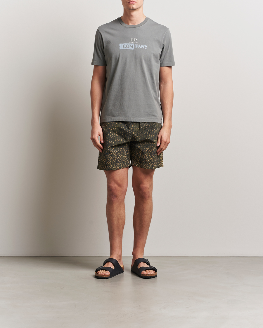 Homme | Maillots De Bain | C.P. Company | Sashiko Print Swimshorts Green