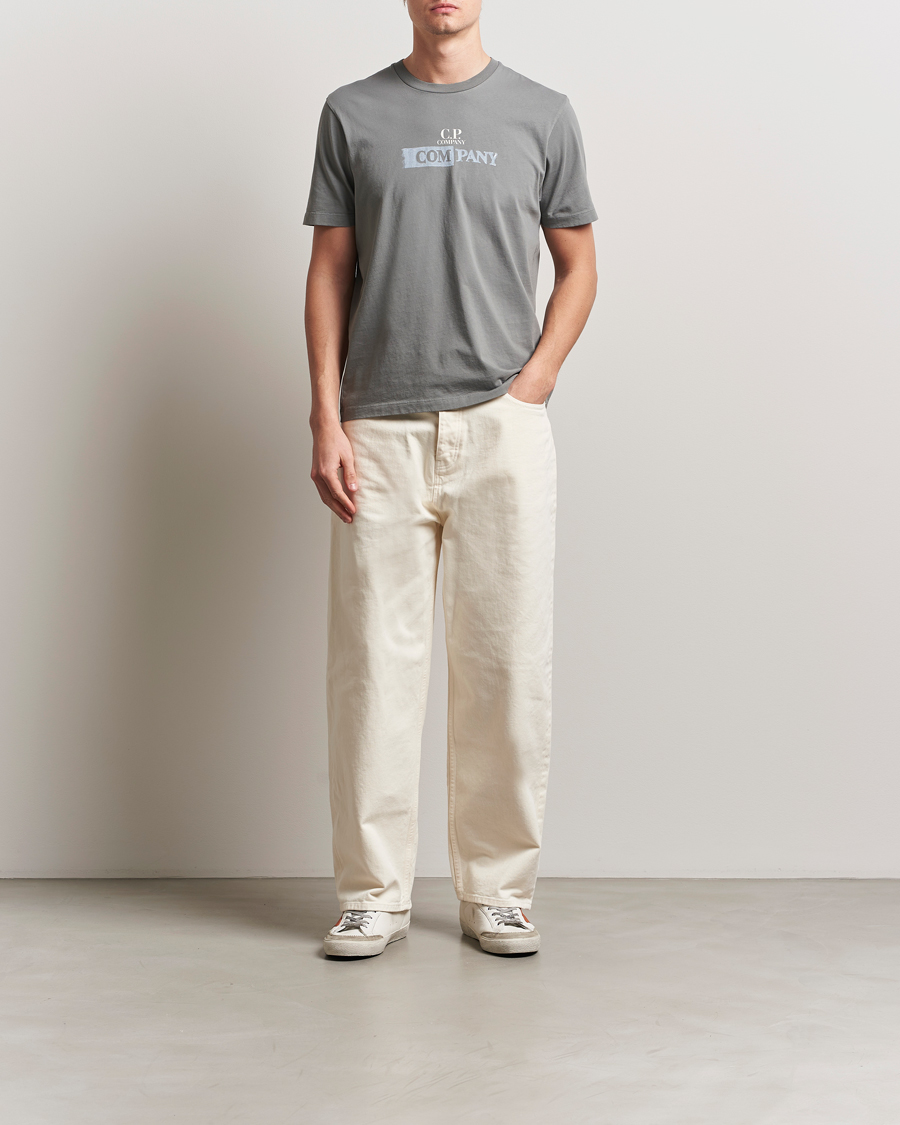 Homme | T-shirts | C.P. Company | Back Print Short Sleeve T-Shirt Grey