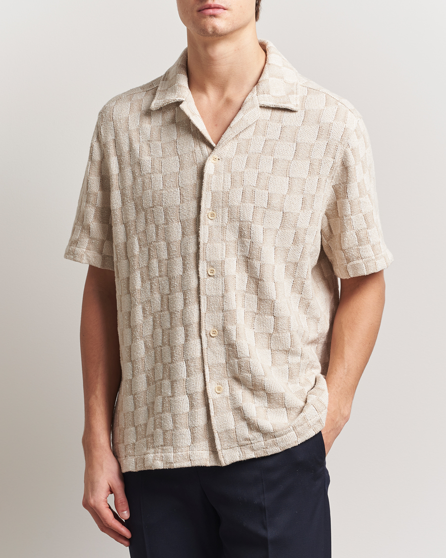 Homme | Chemises | J.Lindeberg | Torpa Resort Jersey Shirt Moonbeam