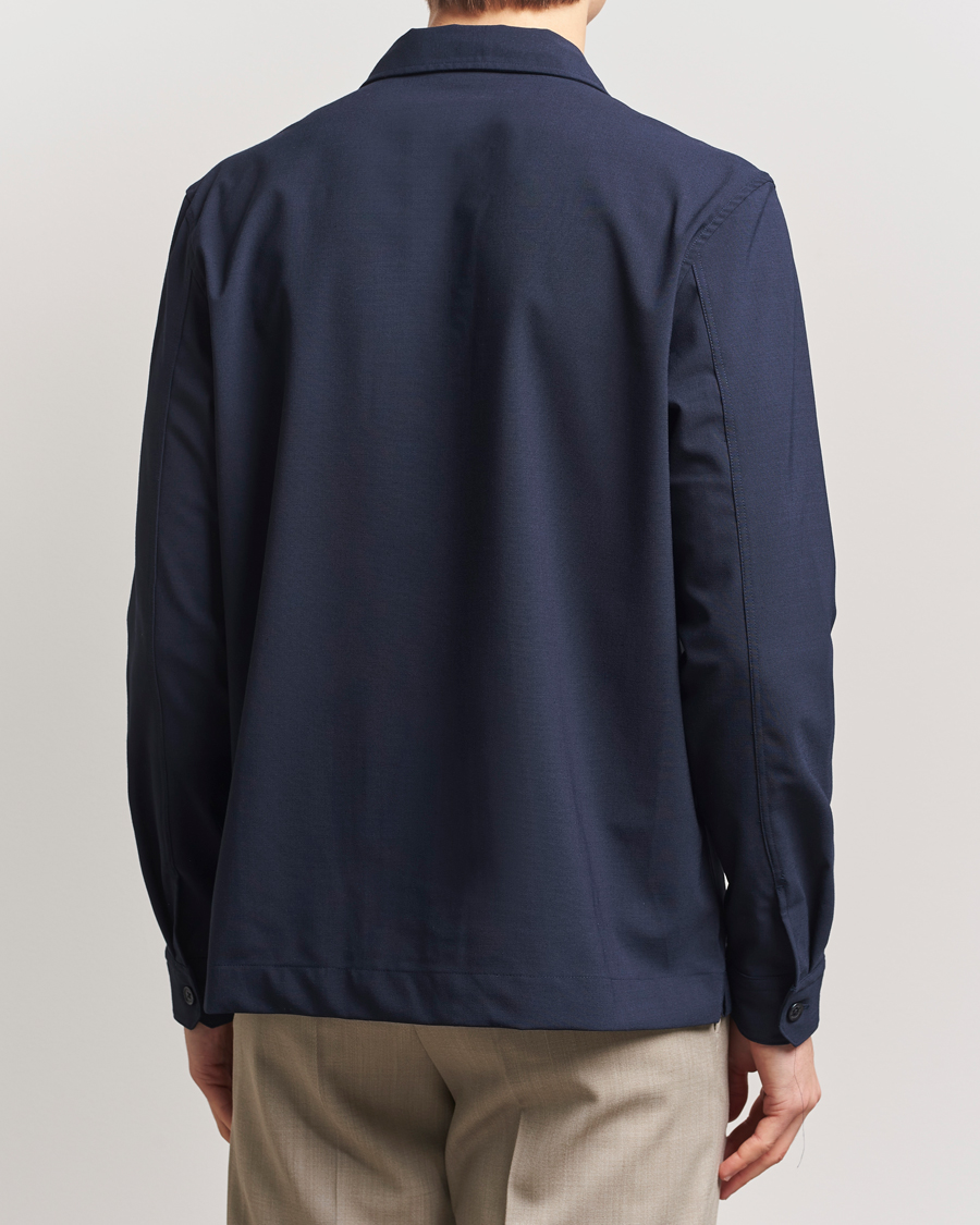 Homme | Chemises | J.Lindeberg | Reid Twill Overshirt Navy