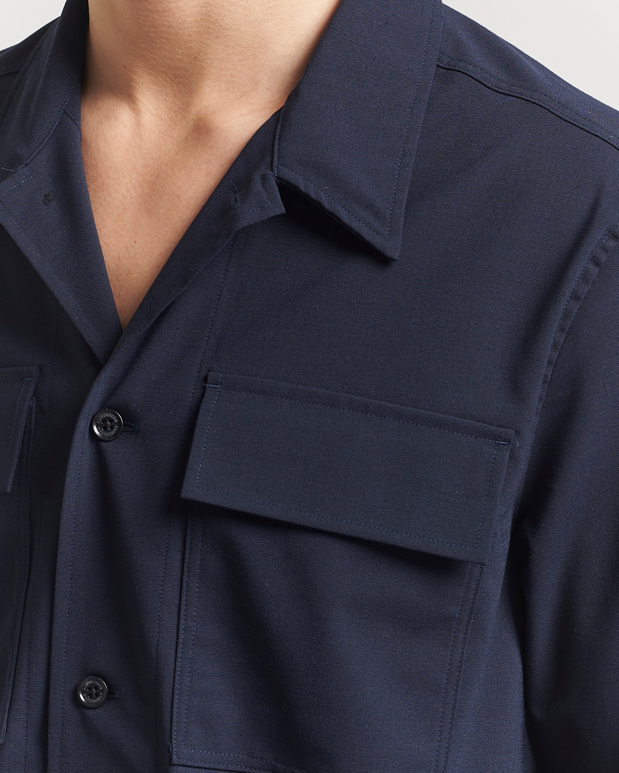 Homme | Chemises | J.Lindeberg | Reid Twill Overshirt Navy