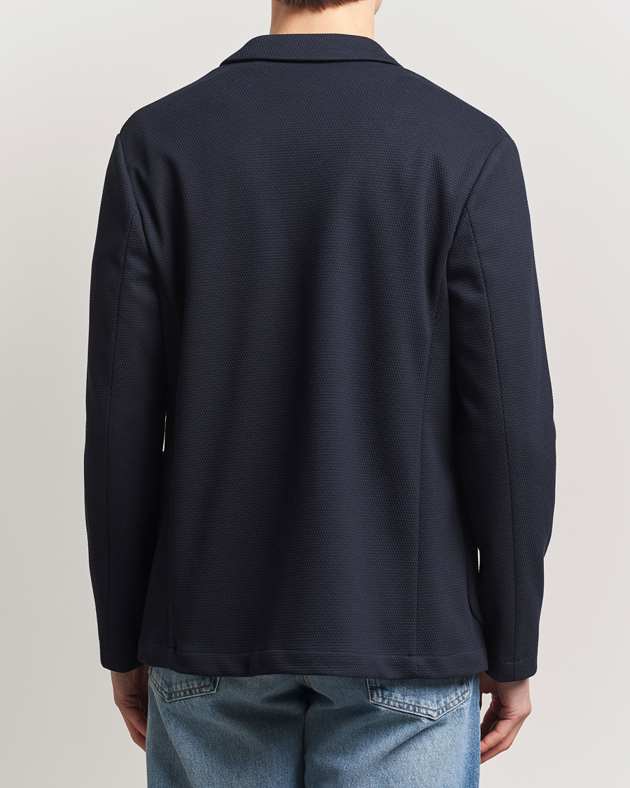 Homme | Blazers | J.Lindeberg | Calvon 3D Piquet Blazer Navy