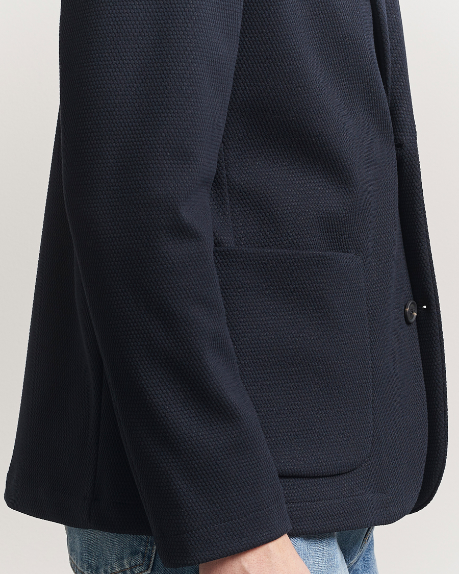 Homme | Blazers | J.Lindeberg | Calvon 3D Piquet Blazer Navy