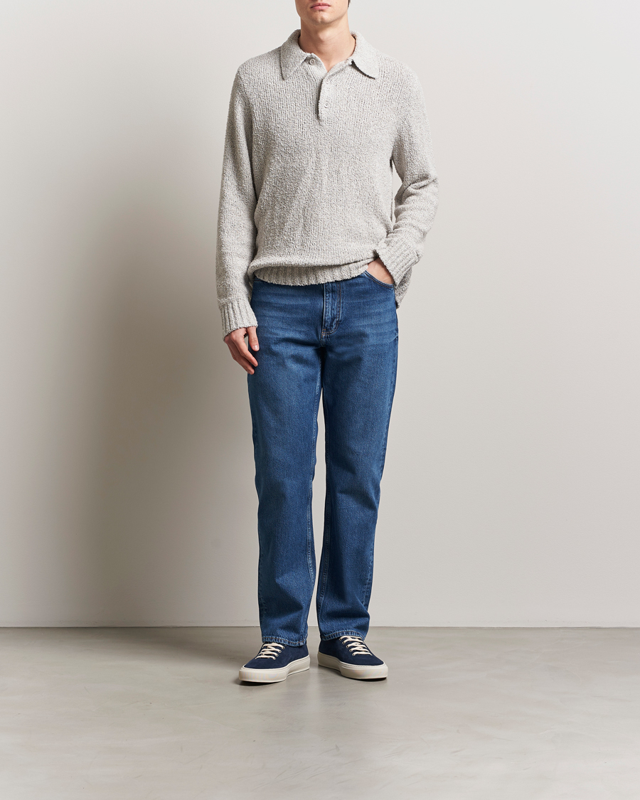 Homme | Jeans | J.Lindeberg | Cody Washed Reg Jeans Mid Blue