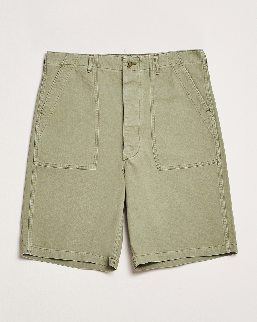 Homme | Shorts | orSlow | Summer Fatigue Shorts Green