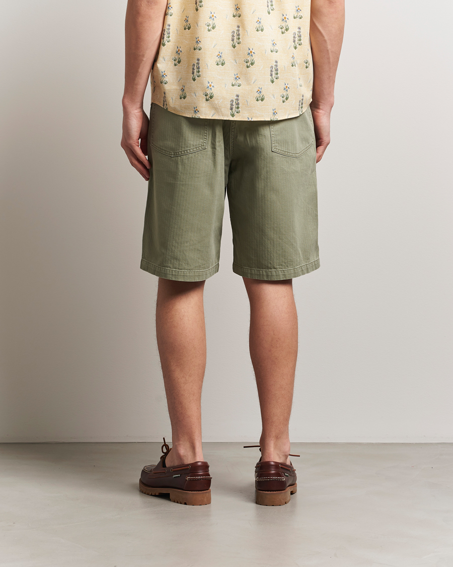 Homme | Shorts | orSlow | Summer Fatigue Shorts Green