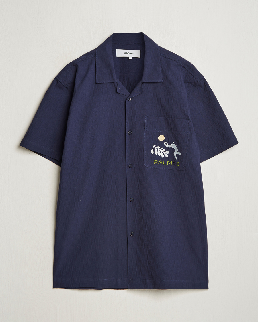 Homme | Chemises | Palmes | Garden Short Sleeve Shirt Navy