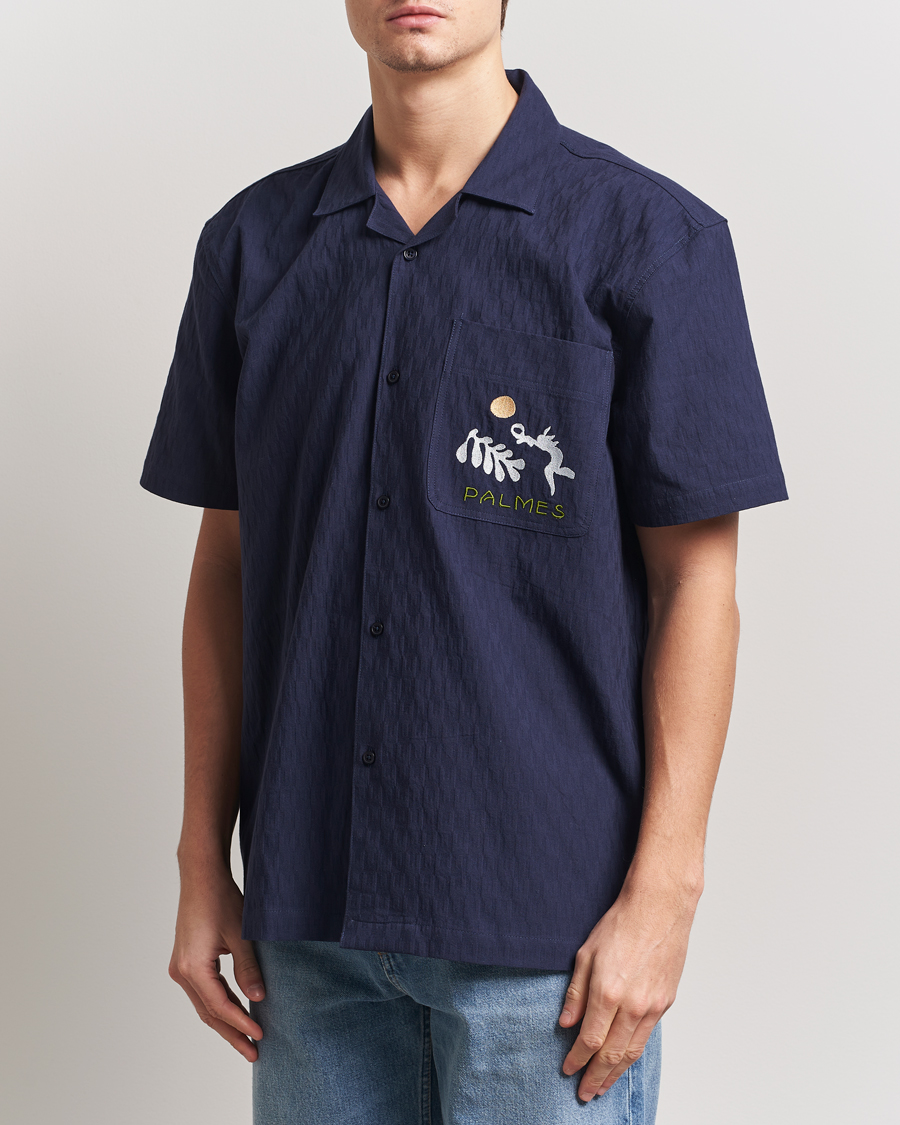 Homme | Chemises | Palmes | Garden Short Sleeve Shirt Navy