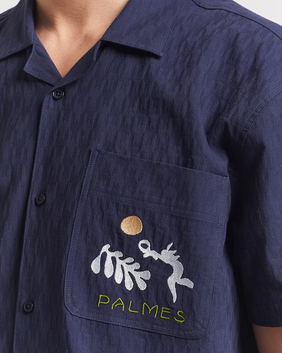 Homme | Chemises | Palmes | Garden Short Sleeve Shirt Navy