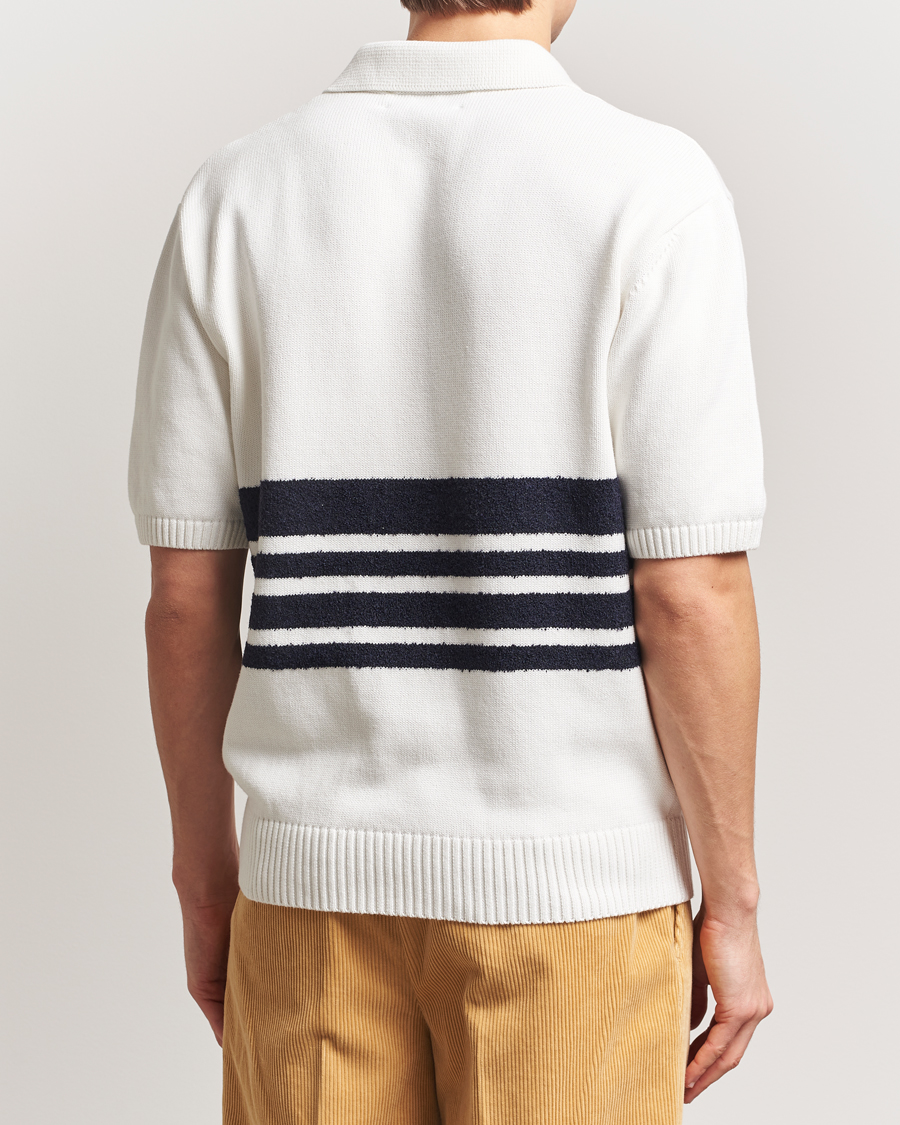 Homme | Polos | Palmes | Panel Knit Polo Off White
