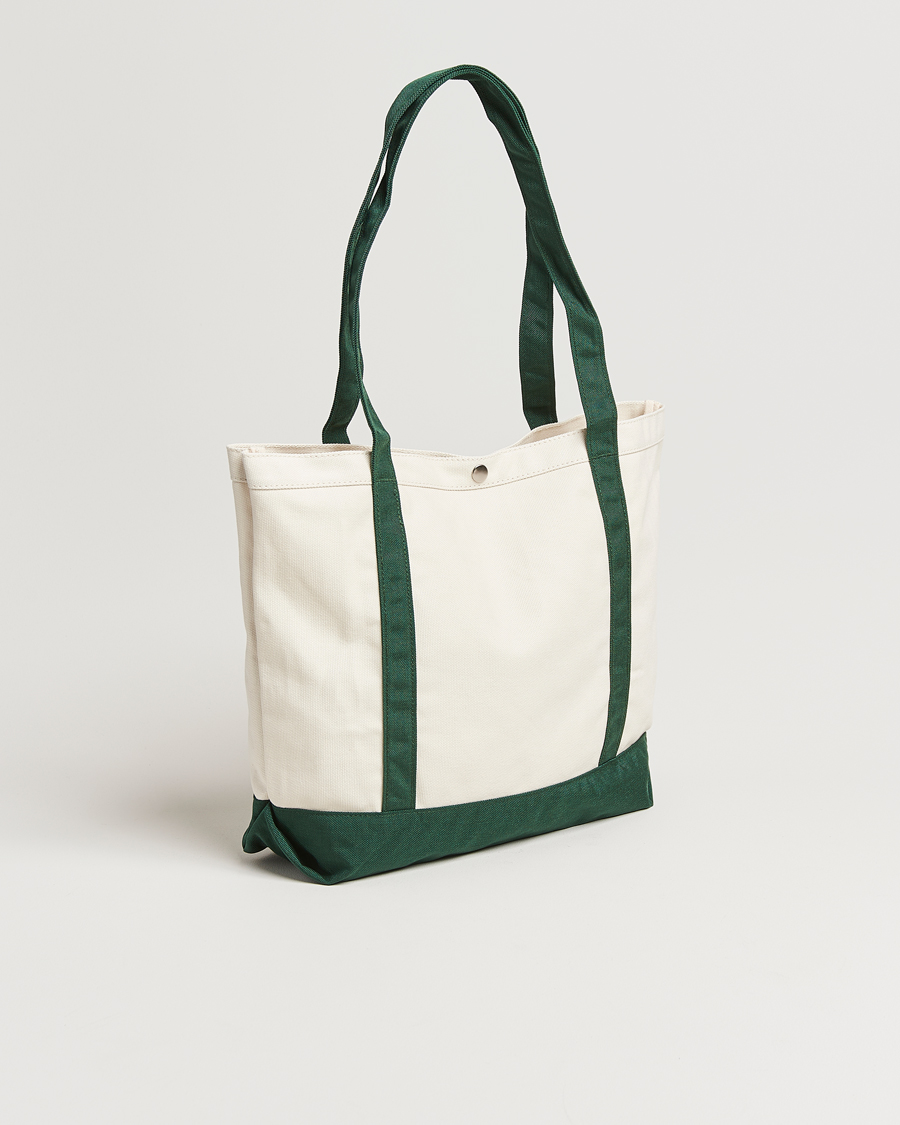 Homme | Palmes Society Tote Bag White/Green | Palmes | Society Tote Bag White/Green