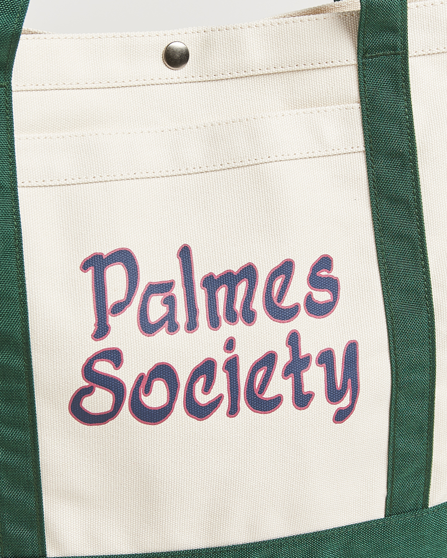 Homme | Palmes Society Tote Bag White/Green | Palmes | Society Tote Bag White/Green