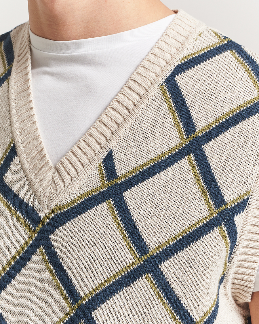 Homme | Pulls Et Tricots | Palmes | Argyle Knitted Vest Off White