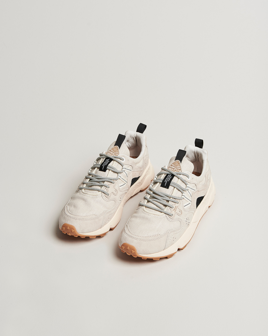 Homme | Baskets | Flower Mountain | Yamano 3 Suede/Nylon Sneaker Beige