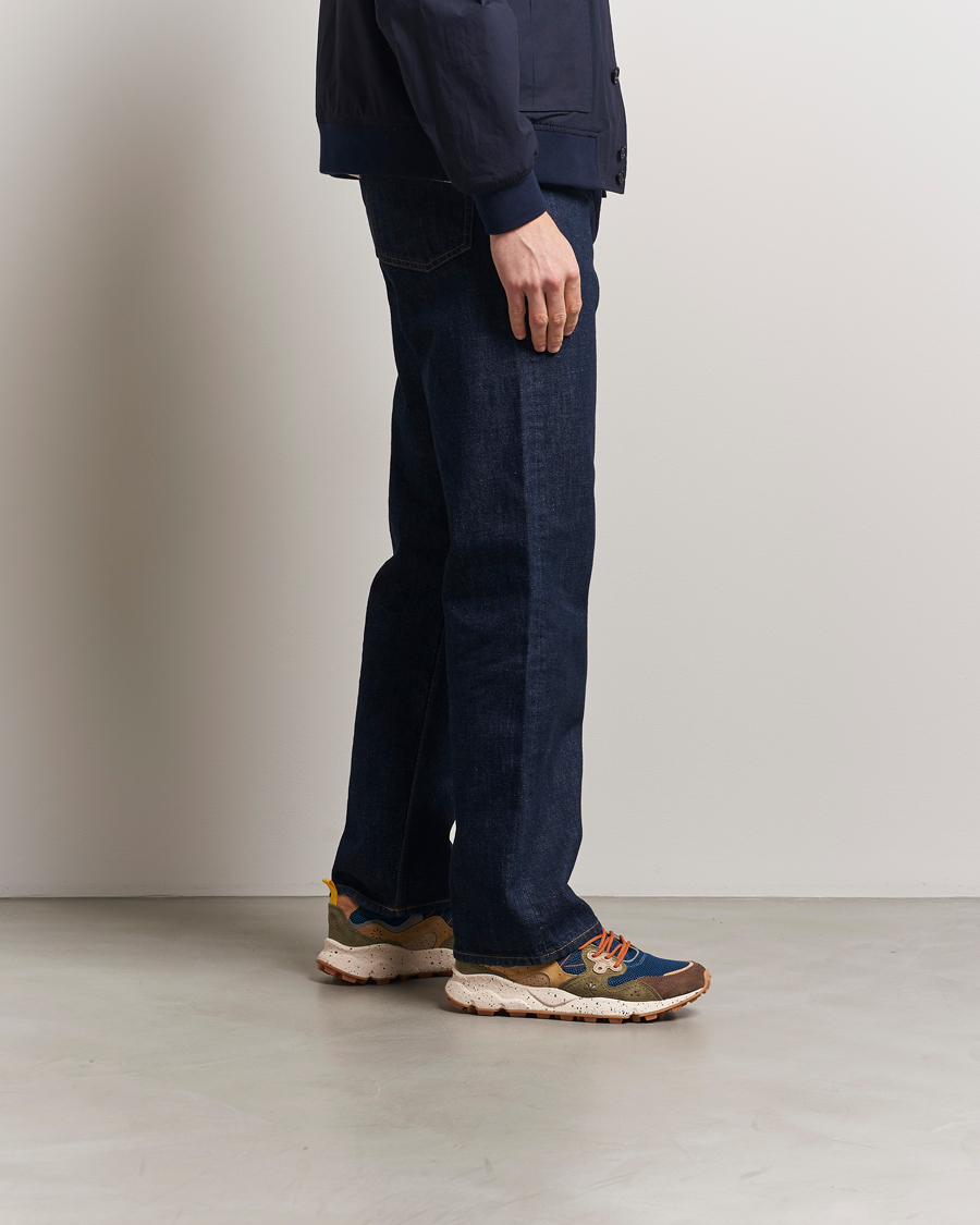 Homme | Flower Mountain Yamano 3 Suede/Nylon Mesh Sneaker Green/Brown/Blue | Flower Mountain | Yamano 3 Suede/Nylon Mesh Sneaker Green/Brown/Blue