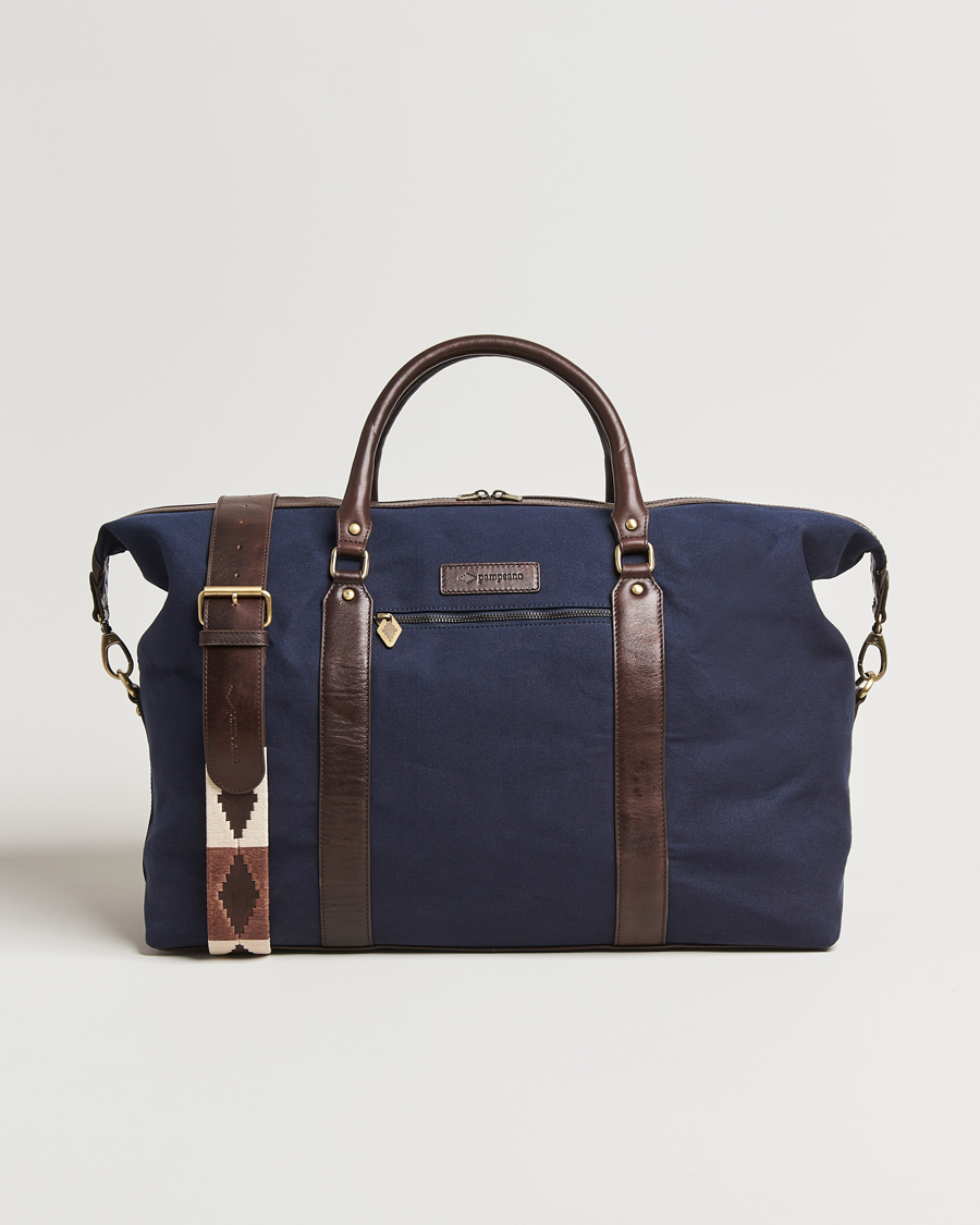 Homme | Pampeano Cabballero Large Canvas Weekend Bag Navy | Pampeano | Cabballero Large Canvas Weekend Bag Navy