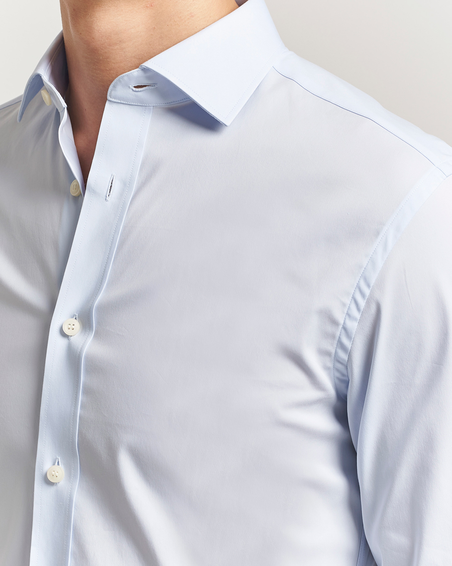 Homme | Chemises | Tiger of Sweden | Adley Slim Fit Cut Away Shirt Light Blue