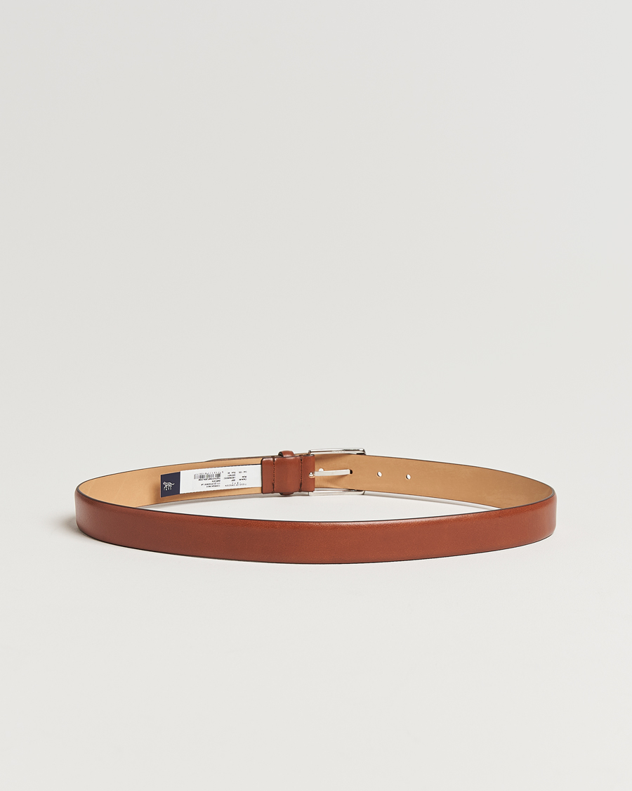 Homme | Ceintures | Tiger of Sweden | Asenby Leather 3 cm Belt Cognac