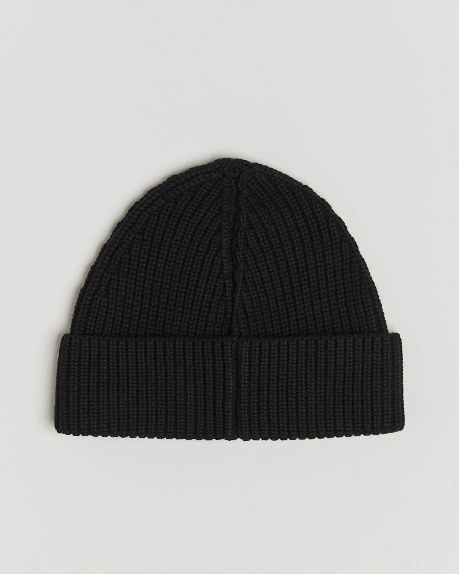 Homme | GANT Cotton Ribbed Beanie Black | GANT | Cotton Ribbed Beanie Black