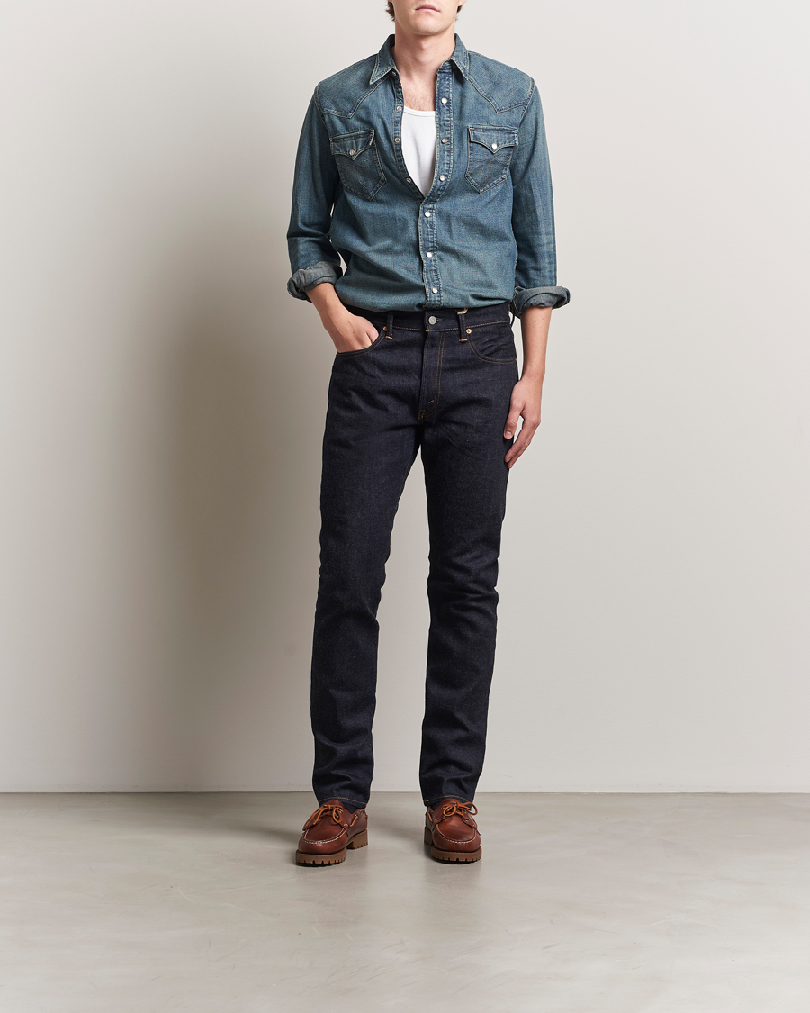 Homme | Jeans | RRL | Slim Fit 5-Pocket Denim East/West Rinse