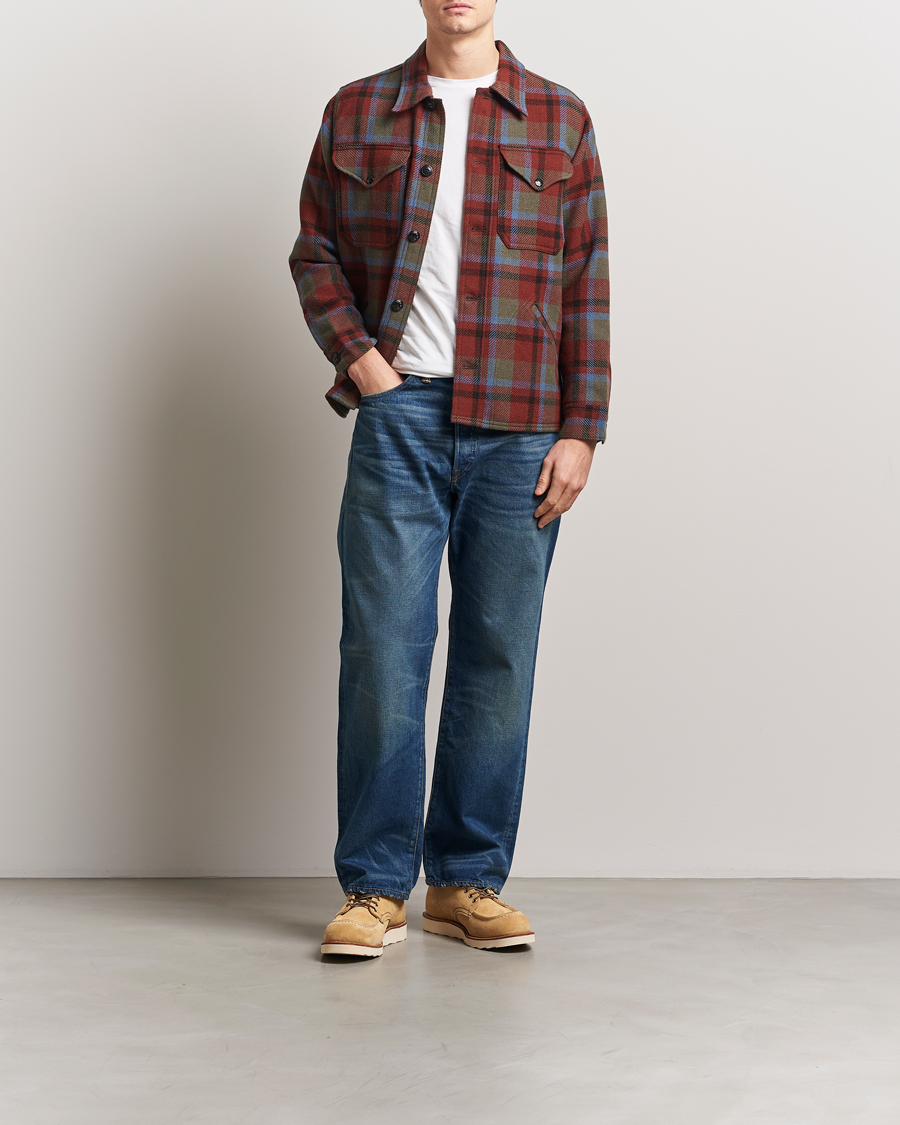 Homme | Manteaux Et Vestes | RRL | Ace Cruiser Unlined Jacket Maroon Plaid