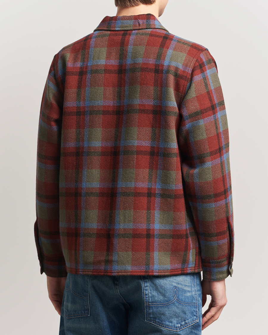 Homme | Manteaux Et Vestes | RRL | Ace Cruiser Unlined Jacket Maroon Plaid