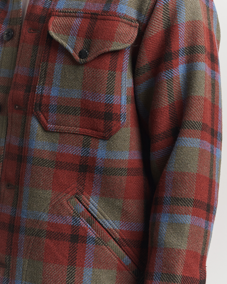 Homme | Manteaux Et Vestes | RRL | Ace Cruiser Unlined Jacket Maroon Plaid