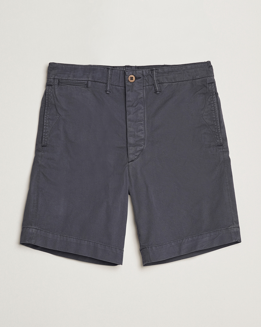 Homme | Shorts | RRL | Officers Flat Shorts Navy