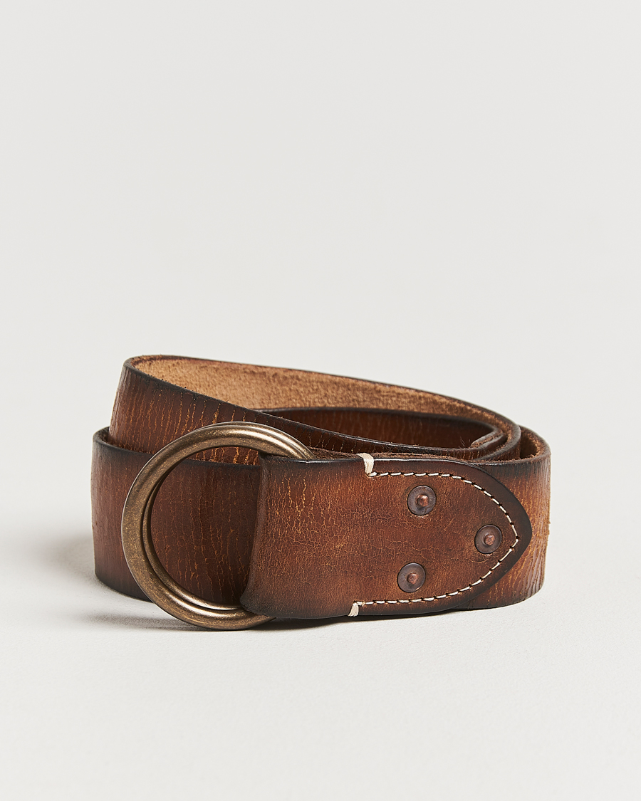 Homme | RRL Ring Belt Vintage Brown | RRL | Ring Belt Vintage Brown