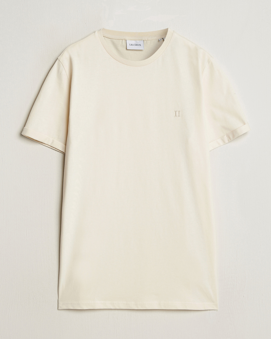 Homme | T-shirts | LES DEUX | Nørregaard Tonal T-Shirt Ivory