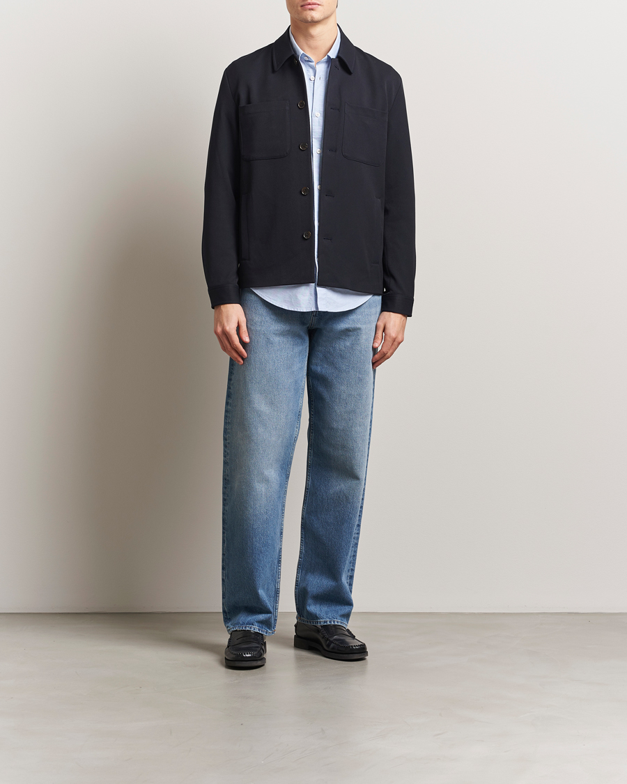 Homme | Chemises | LES DEUX | Marsielle Hybrid Jacket Dark Navy