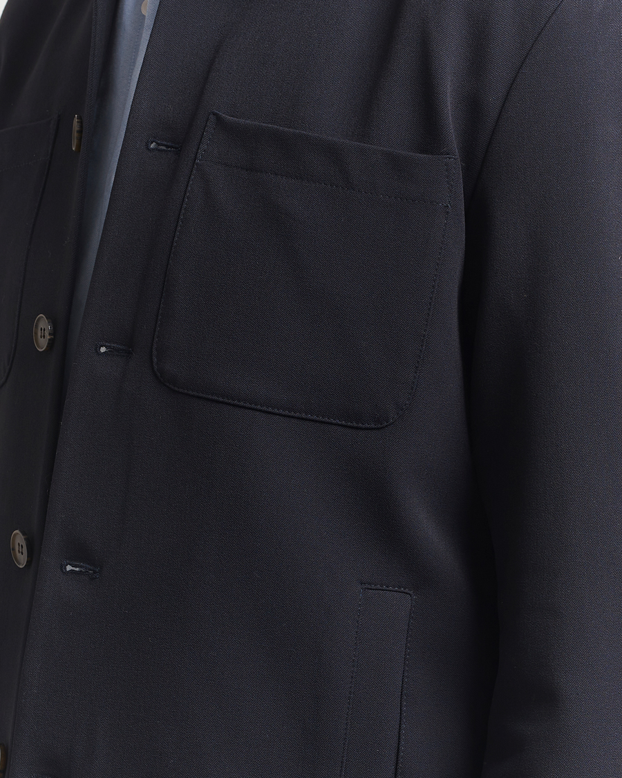 Homme | Chemises | LES DEUX | Marsielle Hybrid Jacket Dark Navy