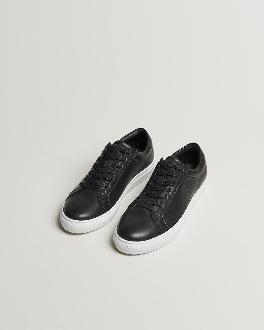 Homme | Baskets | LES DEUX | Theodor Leather Sneakers Black
