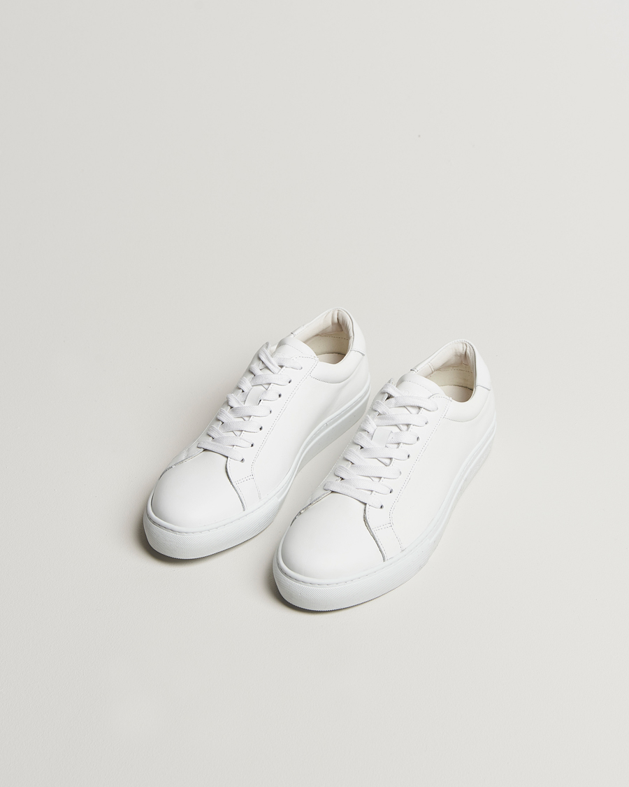 Homme | Baskets | LES DEUX | Theodor Leather Sneakers White