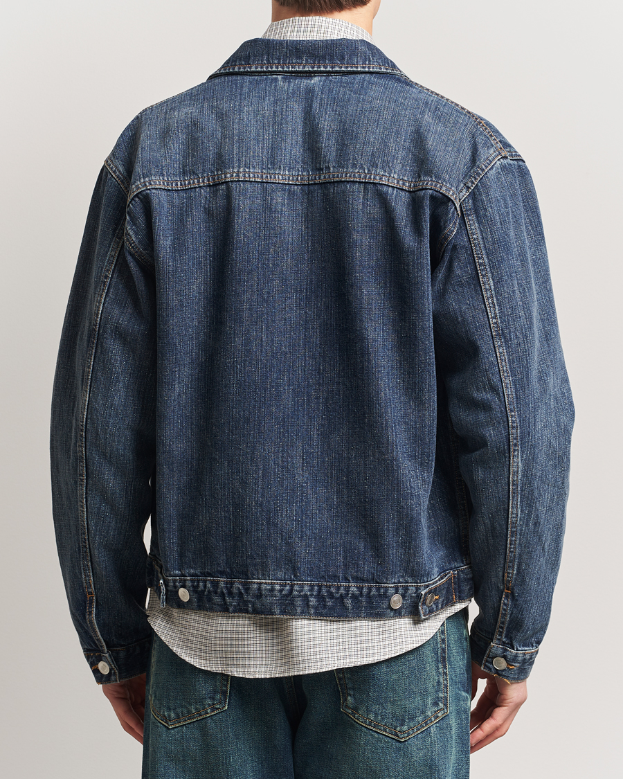 Homme | Manteaux Et Vestes | Jeanerica | Joe Denim Jacket Dark Blue Righe