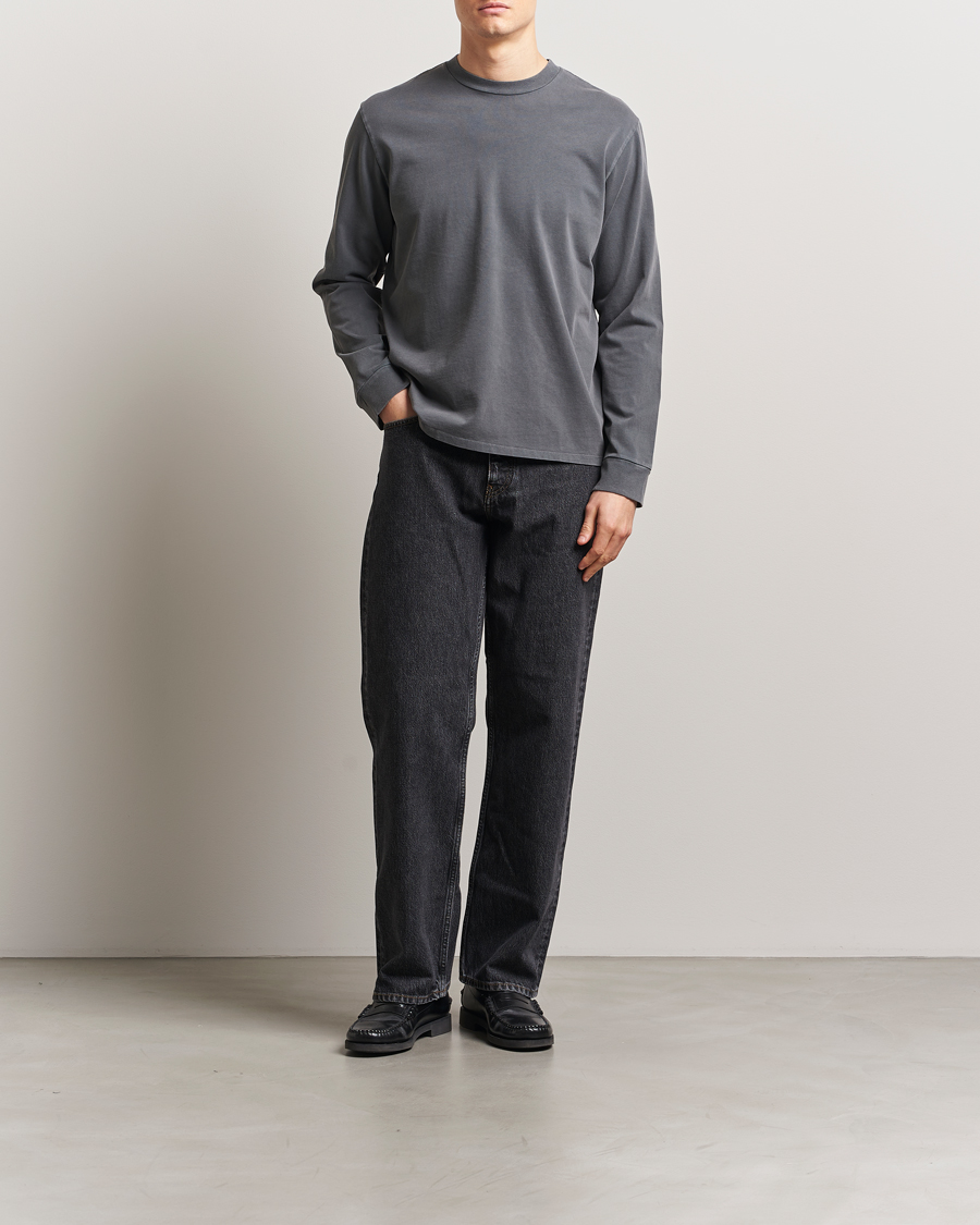 Homme | Pulls Et Tricots | Jeanerica | Clement Crew Neck Sweatshirt Washed Black