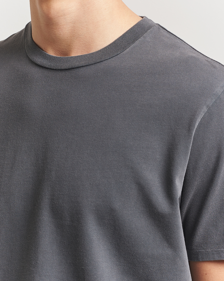 Homme | T-shirts | Jeanerica | Delon Crew Neck T-Shirt Washed Black