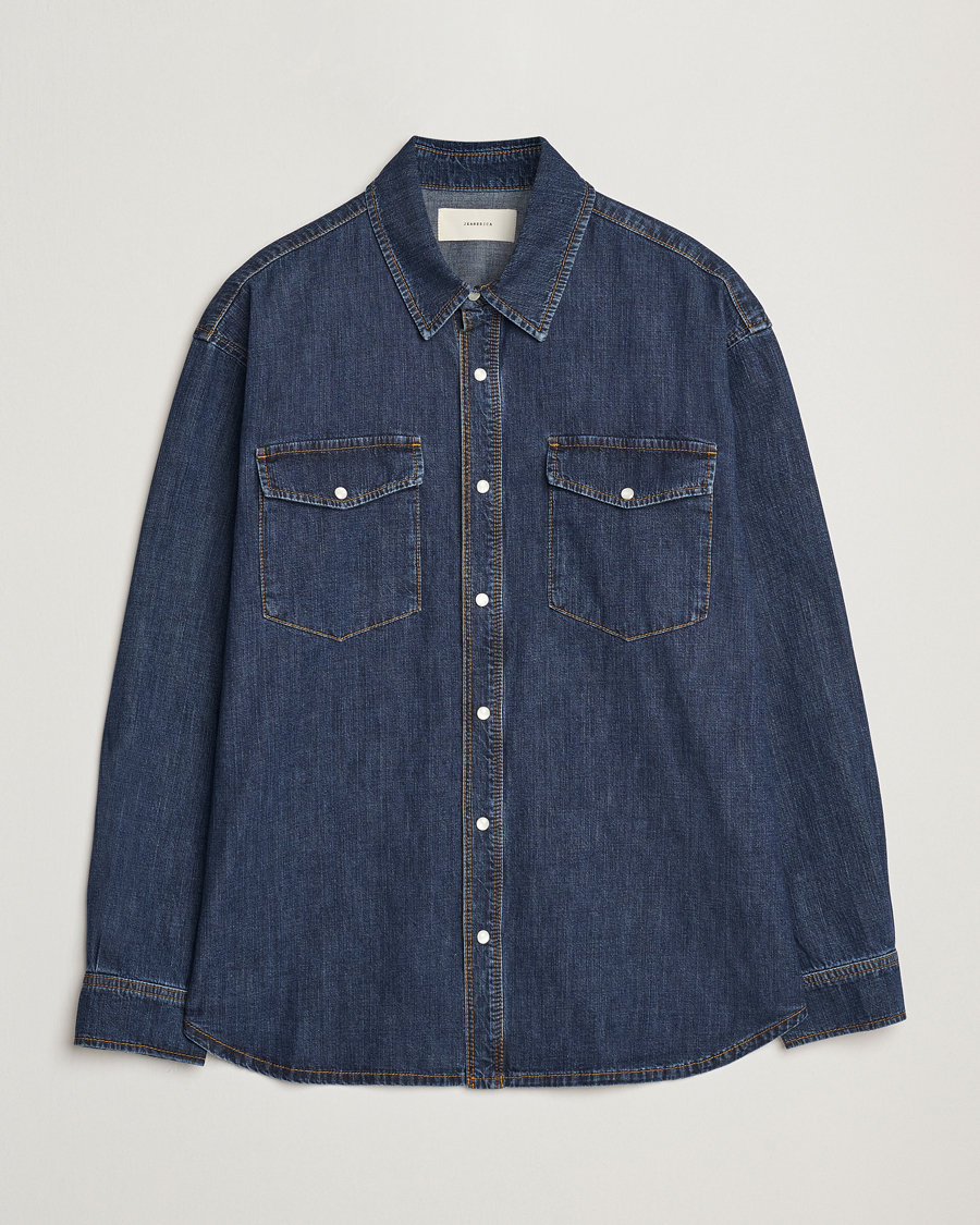 Homme | Chemises | Jeanerica | Arno Denim Shirt Dark Blue Vintage