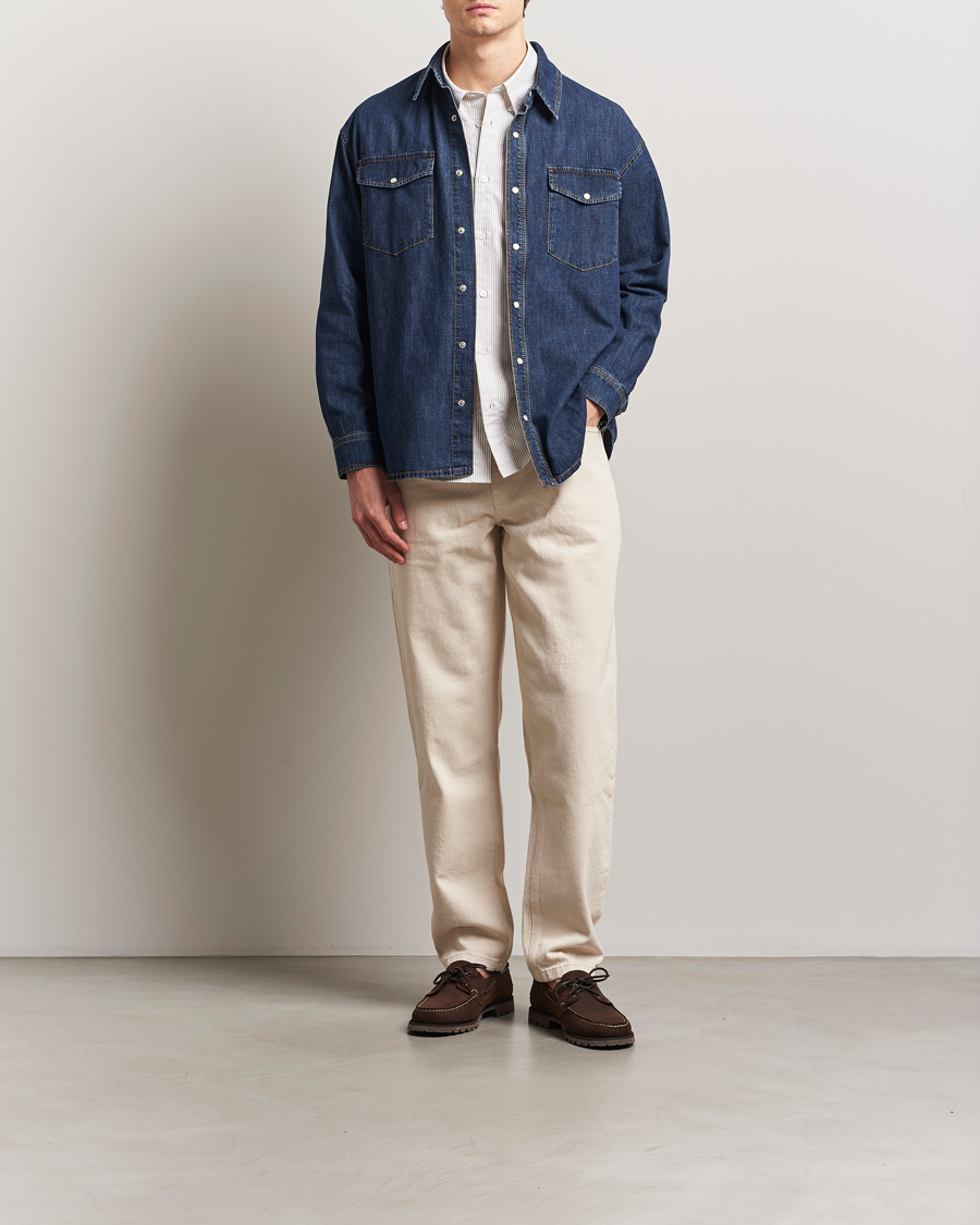 Homme | Chemises | Jeanerica | Arno Denim Shirt Dark Blue Vintage
