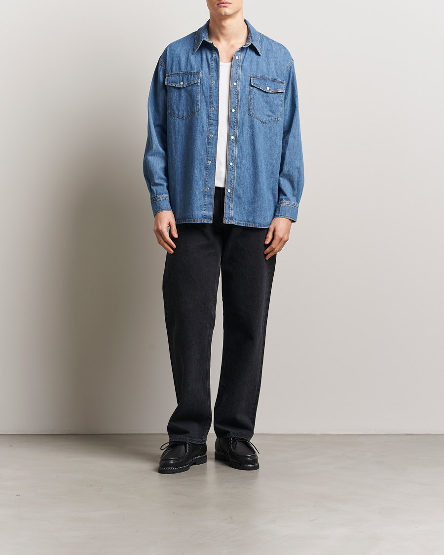 Homme | Chemises | Jeanerica | Arno Denim Shirt Light Blue Vintage