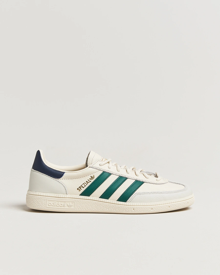 Homme | adidas Originals Handball Spezial Leather Sneaker White/Green/Blue | adidas Originals | Handball Spezial Leather Sneaker White/Green/Blue
