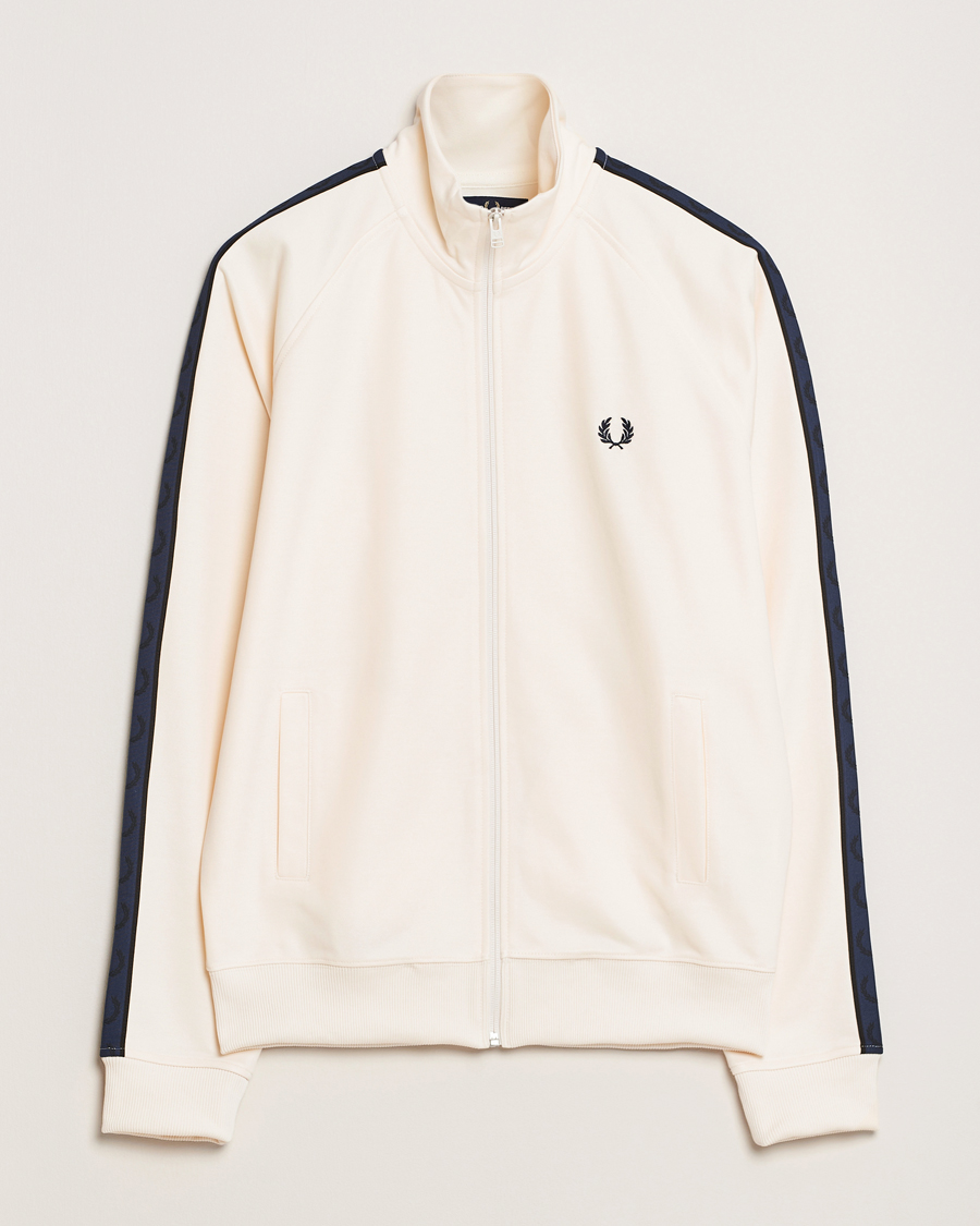 Homme | Pulls Et Tricots | Fred Perry | Taped Track Jacket Ecru